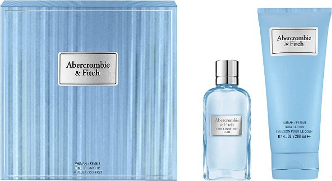 Abercrombie & Fitch First Instinct Blue For Her Eau de Parfum 50ml & Body Lotion 200ml