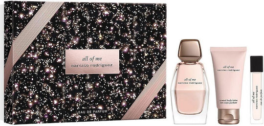 Narciso Rodriguez All of Me Set Eau de Parfum 90ml, body lotion 50ml & miniature Eau de Parfum 10ml
