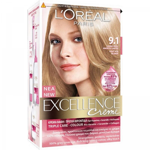 L'Oréal Excellence Cream No9.1 Ξανθό Πολύ Ανοιχτό Σαντρέ 48ml