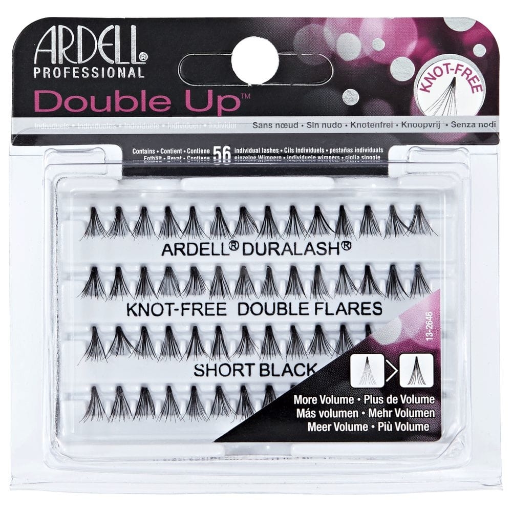 Ardell Duralash 56 Double Up Knot-Free Double Flares Short Black