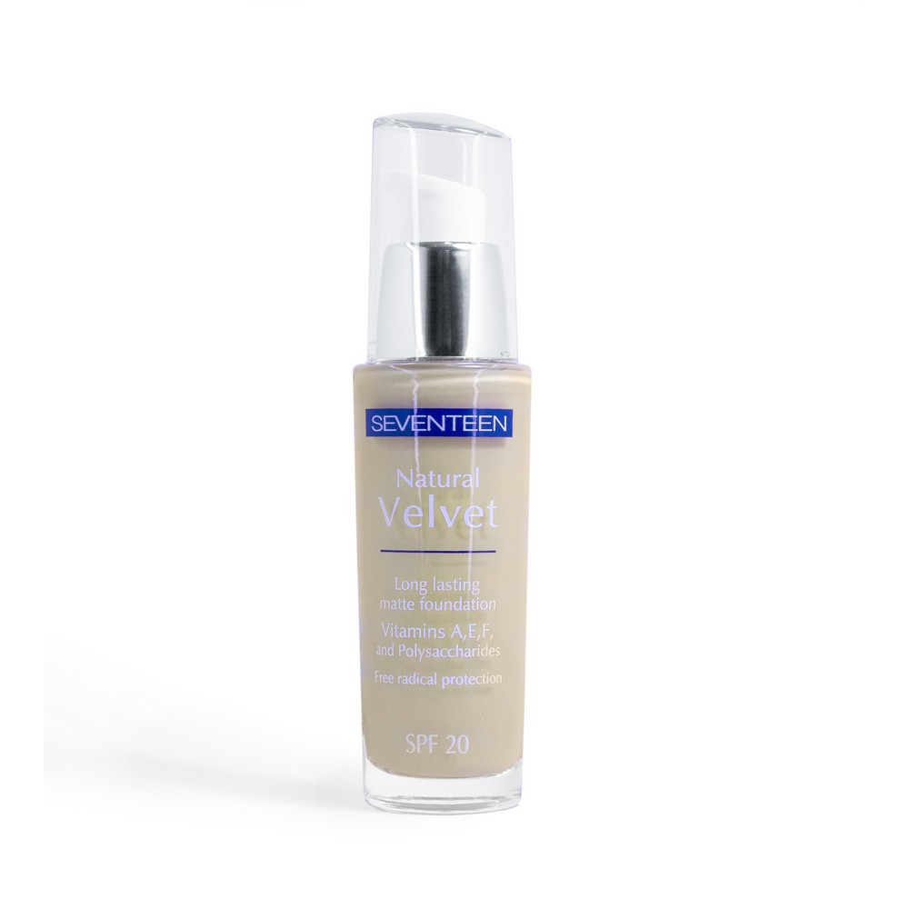 Seventeen Natural Velvet Longlasting Matte Foundation SPF20 5 Medium Beige Seventeen Natural Velvet Longlasting Matte Foundation SPF20 5 Medium Beige