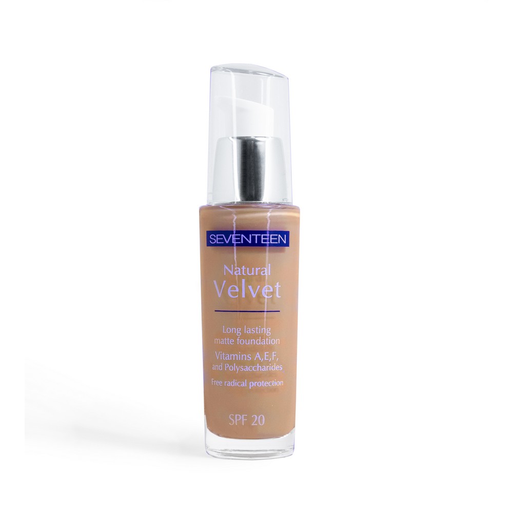 Seventeen Natural Velvet Longlasting Matte Foundation SPF20 80 Tan Seventeen Natural Velvet Longlasting Matte Foundation SPF20 80 Tan