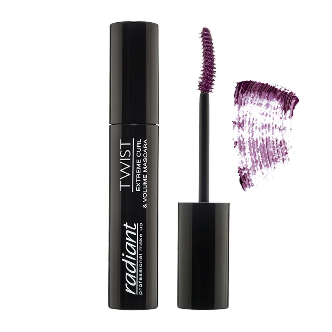 Radiant Twist Extreme Curl & Volume Mascara 14ml 02 Damson Radiant Twist Extreme Curl & Volume Mascara 14ml 02 Damson