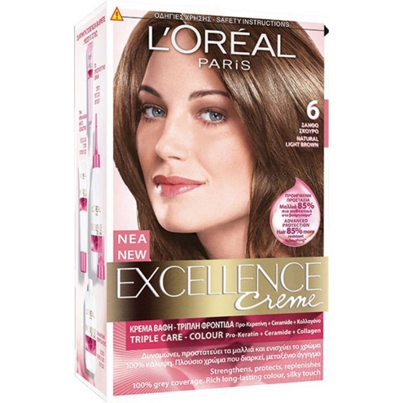 L'Oréal Excellence Cream No6 Ξανθό Σκούρο 48ml L'Oréal Excellence Cream No6 Ξανθό Σκούρο 48ml