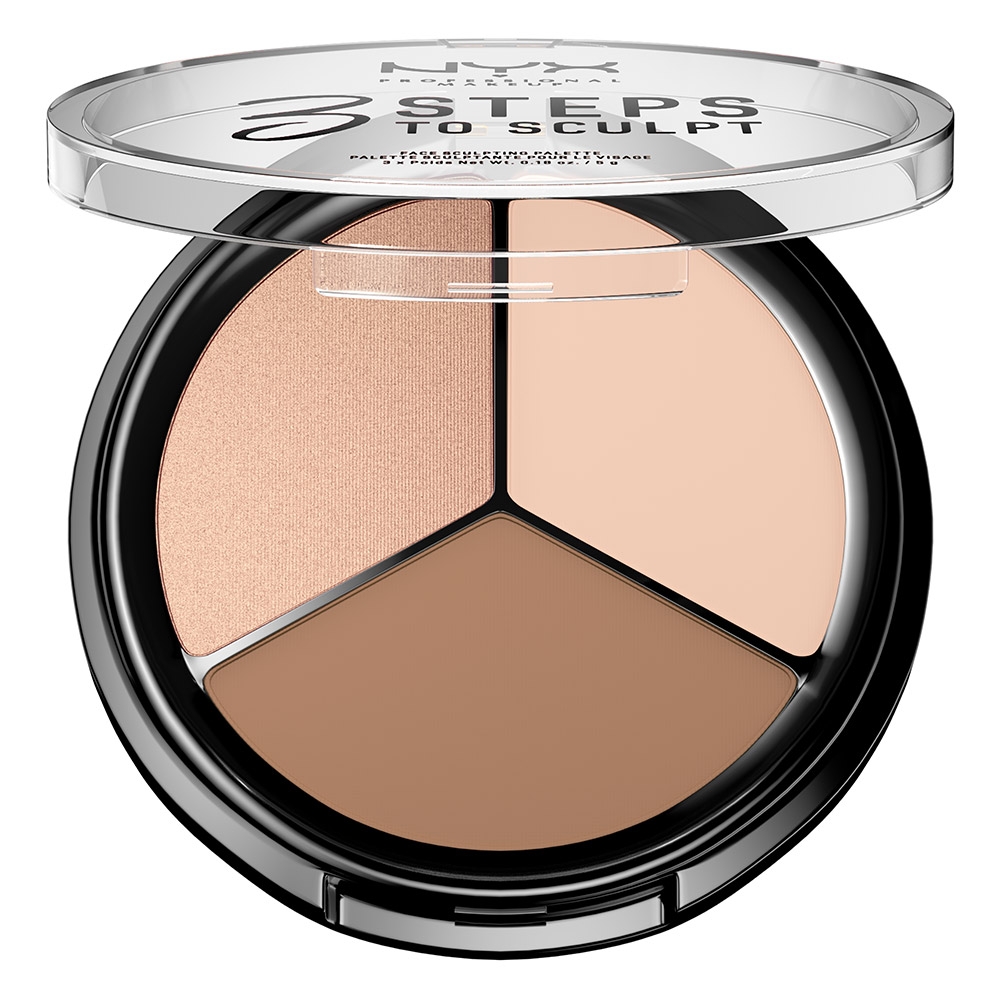 Nyx Professional Makeup 3 Steps to Sculpt Face Sculpting Palette 160gr Nyx Sculpt Fair Nyx Professional Makeup 3 Steps to Sculpt Face Sculpting Palette 160gr Nyx Sculpt Fair