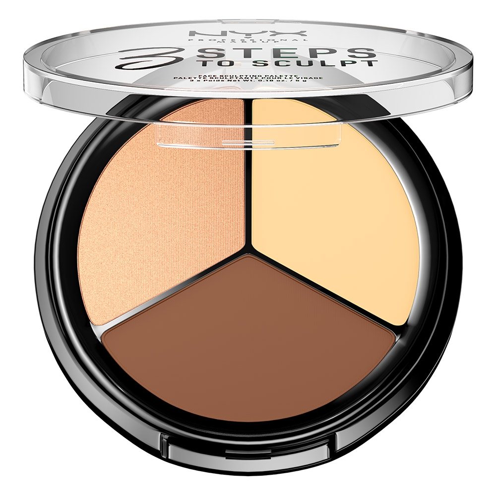 Nyx Professional Makeup 3 Steps to Sculpt Face Sculpting Palette 160gr Nyx Sculpt Light