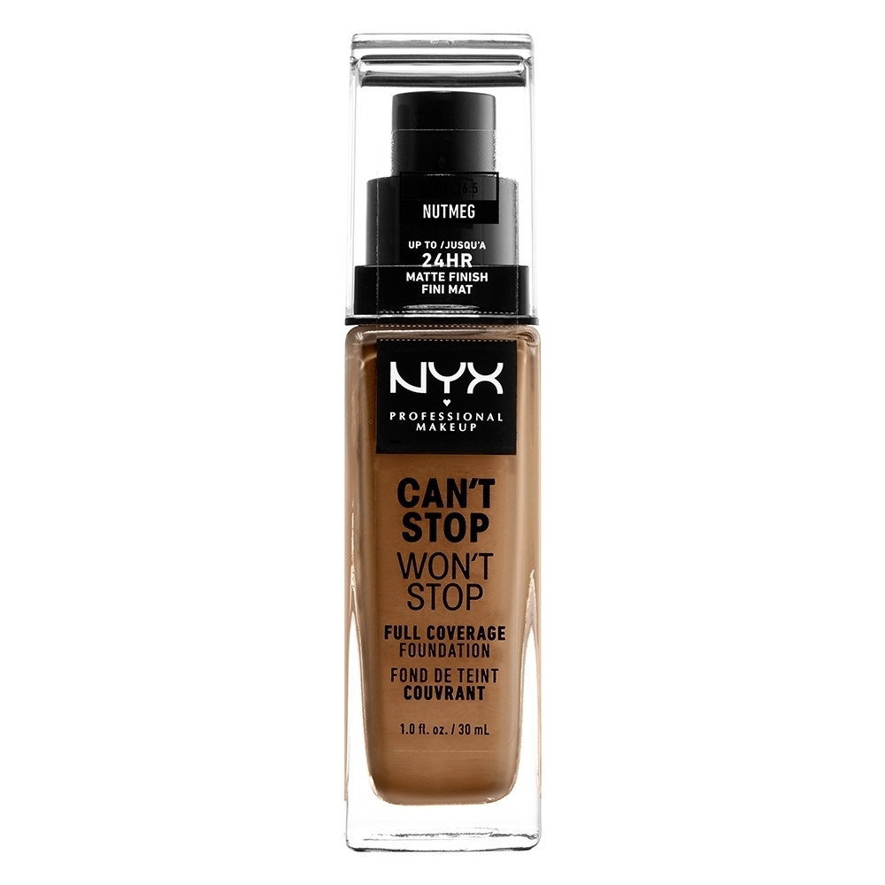 Nyx Professional Makeup Can't Stop Won't Stop Full Coverage Foundation 30ml 16.5 Nutmeg Nyx Professional Makeup Can't Stop Won't Stop Full Coverage Foundation 30ml 16.5 Nutmeg