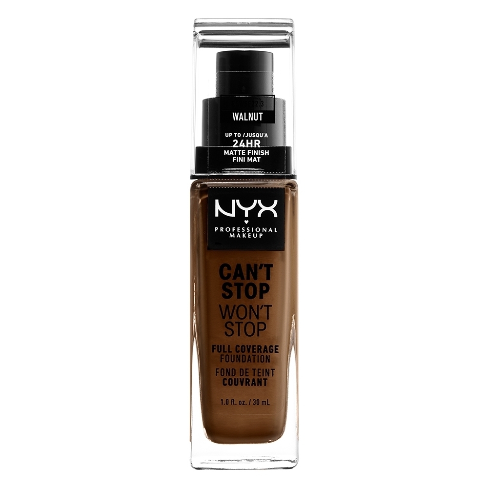 Nyx Professional Makeup Can't Stop Won't Stop Full Coverage Foundation 30ml 22.3 Walnut Nyx Professional Makeup Can't Stop Won't Stop Full Coverage Foundation 30ml 22.3 Walnut