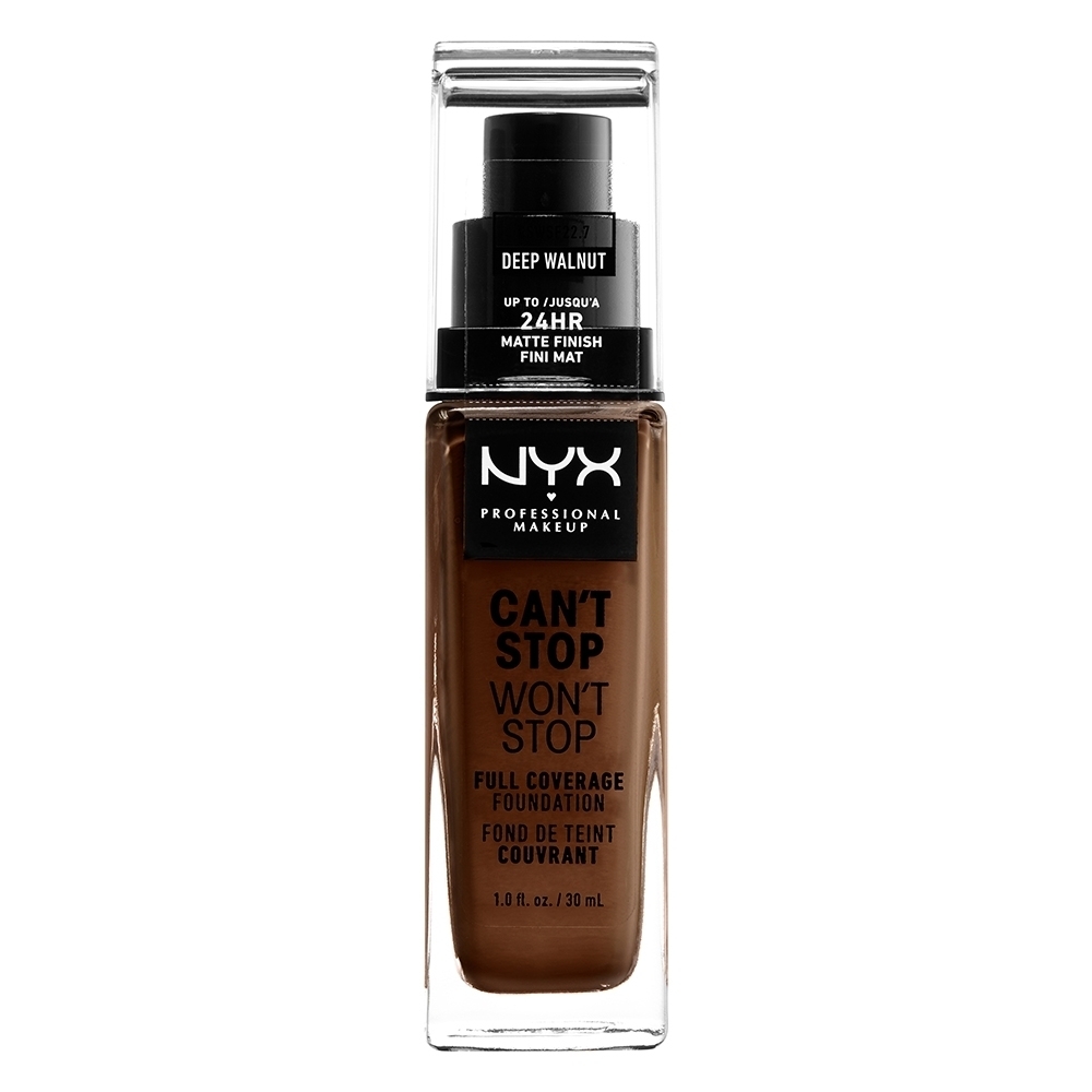 Nyx Professional Makeup Can't Stop Won't Stop Full Coverage Foundation 30ml 22.7 Deep Walnut