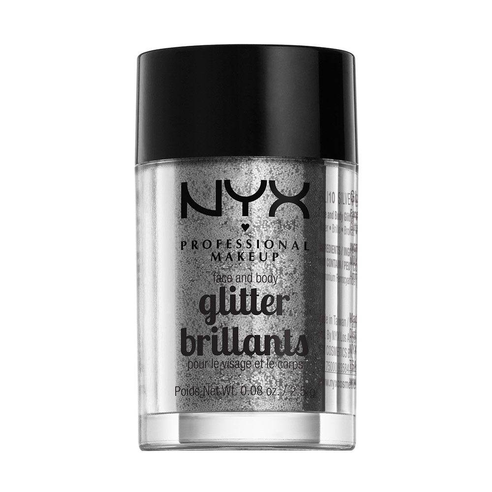 Nyx Professional Makeup Face & Body Glitter 2.5g 10 Silver Nyx Professional Makeup Face & Body Glitter 2.5g 10 Silver