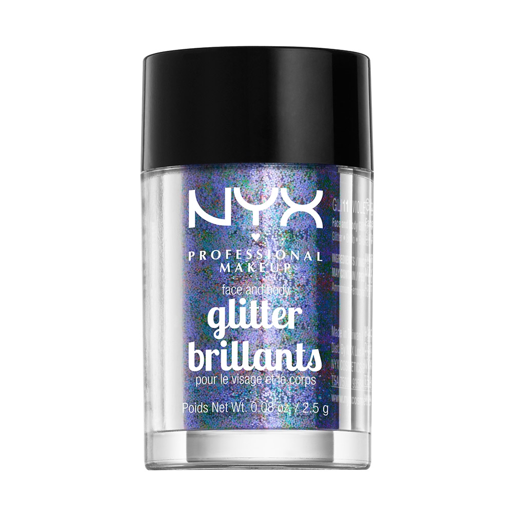 Nyx Professional Makeup Face & Body Glitter 2.5g 11 Violet Nyx Professional Makeup Face & Body Glitter 2.5g 11 Violet