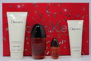 Calvin Klein Obsession W Set EdP 100 ml,body lotion 200 ml,shower gel 100 ml, miniature EdP 15 ml