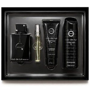 Armaf Club De Nuit Intense Set Eau de Toilette 105ml, deo spray 200ml, shower gel 100ml & miniature Eau de Toilette 10ml