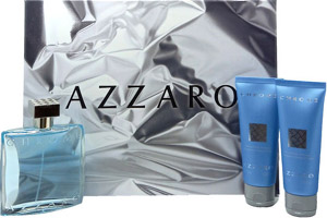 Azzaro Chrome Set Eau de Toilette 100ml & hair & body shampoo 2 x 75ml