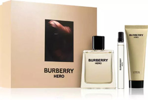 Burberry Hero Set Eau de Toilette 100ml, shower gel 75ml & miniature Eau de Toilette 10ml