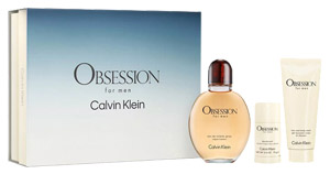 Calvin Klein Obsession Set Eau de Toilette 125ml, shower gel 100ml & deo stick 75ml