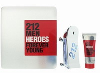 Carolina Herrera 212 Men Heroes Eau De Toilette 90ml & Shower Gel 100ml