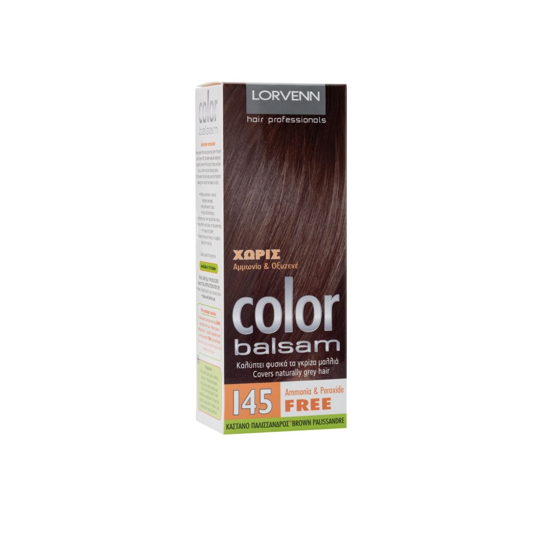 Lorvenn Color Balsam Naturel Women 60ml No 145 Καστανό Παλίσανδρος No 145 Καστανό Παλίσανδρος