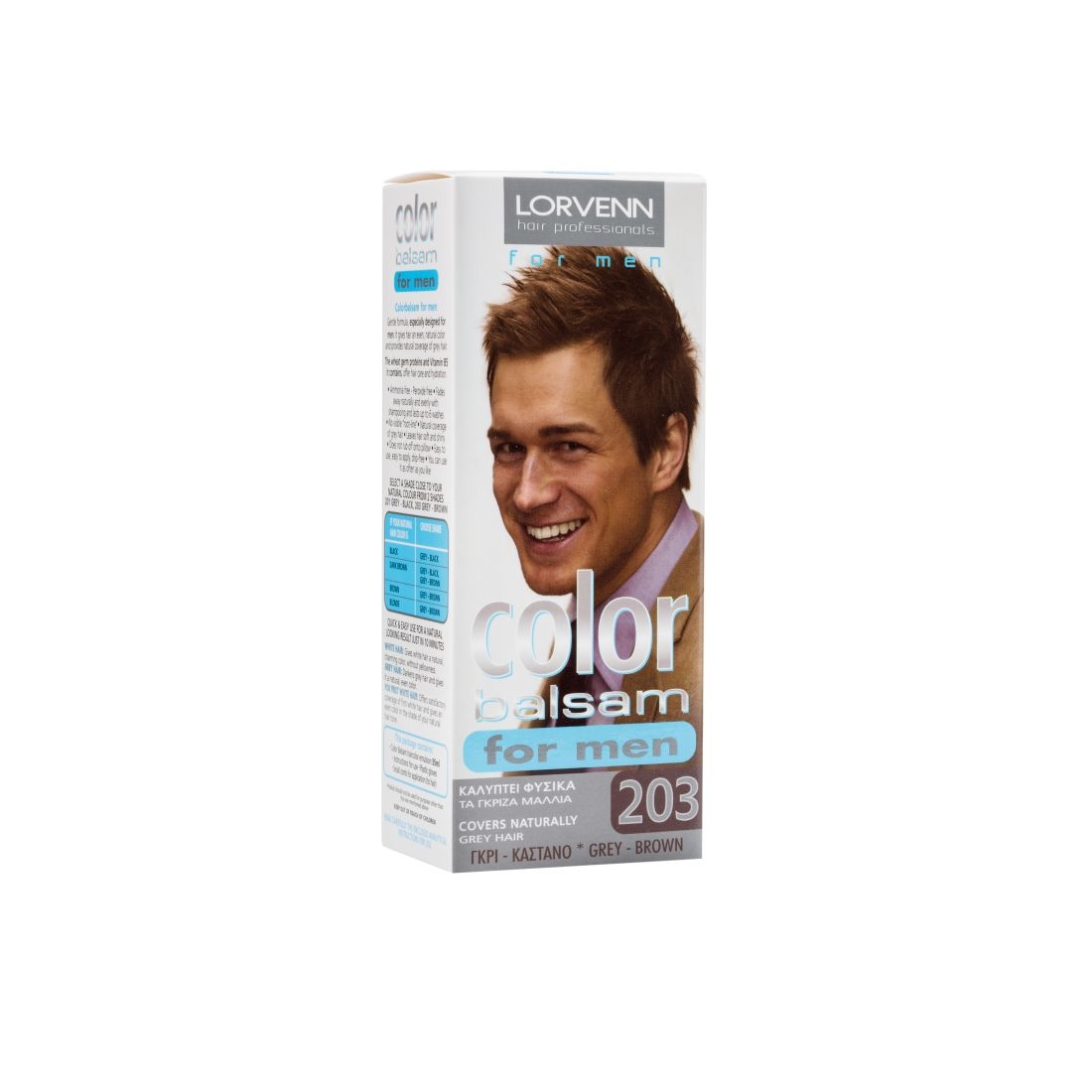 Lorvenn Color Balsam Naturel Men No 203 Γκρι Καστανό 35ml No 203 Γκρι Καστανό Lorvenn Color Balsam Naturel Men No 203 Γκρι Καστανό 35ml No 203 Γκρι Καστανό