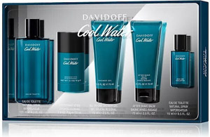 Davidoff Cool Water Set Eau de Toilette 125ml, after shave balm 75ml, shower gel 75ml, deo stick 75ml & Eau de Toilette 15ml Davidoff Cool Water Set Eau de Toilette 125ml, after shave balm 75ml, shower gel 75ml, deo stick 75ml & Eau de Toilette 15ml