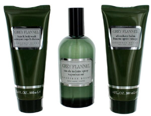 Geoffrey Beene Grey Flannel Set Eau de Toilette 120ml, after shave balm 100ml, hair & body wash 100ml Geoffrey Beene Grey Flannel Set Eau de Toilette 120ml, after shave balm 100ml, hair & body wash 100ml