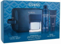 Guess Seductive Blue for Men Gift Set Eau de Toilette 100ml, Shower Gel 100ml, deospray 226ml and Cosmetic Bag