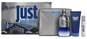 Roberto Cavalli Just Cavalli Him Set Eau de Toilette 90ml, shower gel 100ml, miniature Eau de Toilette 15ml & pouch