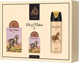 Lattafa Pride Art Of Nature II Set Eau de Parfum 100ml, deo spray 200ml & miniature Eau de Parfum 20ml Lattafa Pride Art Of Nature II Set Eau de Parfum 100ml, deo spray 200ml & miniature Eau de Parfum 20ml