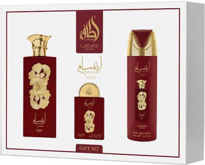 Lattafa Pride Ansaam Gold Set Eau de Parfum 100ml, deo spray 200ml, miniature Eau de Parfum 20ml Lattafa Pride Ansaam Gold Set Eau de Parfum 100ml, deo spray 200ml, miniature Eau de Parfum 20ml