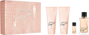 Michael Kors Gorgeous! Set Eau de Parfum 100ml, body lotion 100ml, shower gel 100ml, miniature Eau de Parfum 5ml Michael Kors Gorgeous! Set Eau de Parfum 100ml, body lotion 100ml, shower gel 100ml, miniature Eau de Parfum 5ml