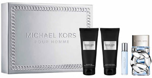 Michael Kors Pour Homme Set Eau de Parfum 100ml, after shave balm 100ml, shower gel 100ml & miniature Eau de Parfum 10ml Michael Kors Pour Homme Set Eau de Parfum 100ml, after shave balm 100ml, shower gel 100ml & miniature Eau de Parfum 10ml