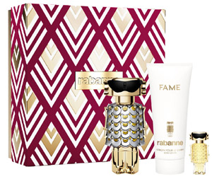 Paco Rabanne Fame Set Eau de Parfum 80ml, body lotion 100ml & miniature Eau de Parfum 10ml