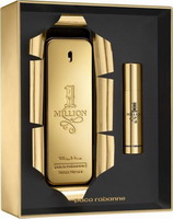 Paco Rabanne 1 Million Eau de Toilette 100ml & Travel Spray 20ml