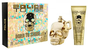 Police To Be Born To Shine Set Eau de Toilette 75ml, all over body shampoo 100ml