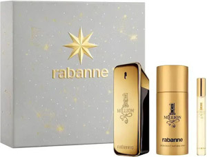 Paco Rabanne 1 Million Set Eau de Toilette 100ml, Deodorant Spray 150ml & miniature Eau de Toilette 10ml