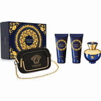 Versace Pour Femme Dylan Blue Set Eau de Parfum 100ml, Body Lotion 100ml, Shower Gel 100ml & Bag