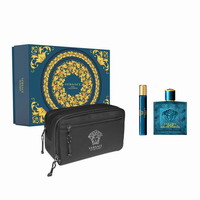 Versace Eros Eau De Parfum 100ml & Travel Spray Eau De Parfum 10ml & Travel Bag Gift Set Versace Eros Eau De Parfum 100ml & Travel Spray Eau De Parfum 10ml & Travel Bag Gift Set