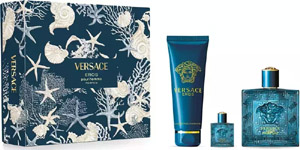 Versace Eros Set Parfum 100ml, shower gel 150ml, miniature Eau de Parfum 5ml