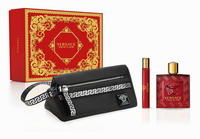 Versace Eros Flame Eau De Parfum 100ml, Travel Spray 10ml & Cosmetic Bag Versace Eros Flame Eau De Parfum 100ml, Travel Spray 10ml & Cosmetic Bag