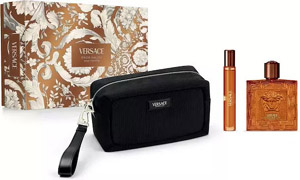 Versace Eros Najim Set Parfum 100ml, miniature Parfum 10ml & black trousse Versace Eros Najim Set Parfum 100ml, miniature Parfum 10ml & black trousse