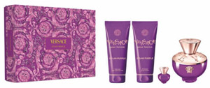 Versace Dylan Purple Set Eau de Parfum 100ml, body lotion 100ml, shower gel 100ml, miniature Eau de Parfum 5ml Versace Dylan Purple Set Eau de Parfum 100ml, body lotion 100ml, shower gel 100ml, miniature Eau de Parfum 5ml